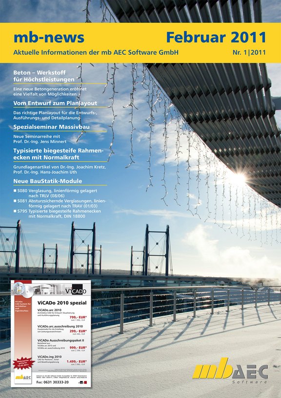 Titelseite der mb-news-Ausgabe 01-2011