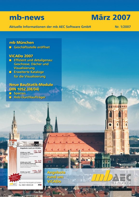 Titelseite der mb-news-Ausgabe 01-2007