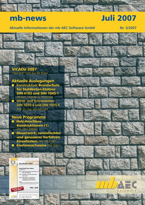 Titelseite der mb-news-Ausgabe 03-2007