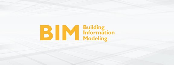 Bildcollage mit den Worten BIM - Building Information Modeling auf einem abstrakten Hintergrund.