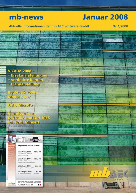 Titelseite der mb-news-Ausgabe 01-2008