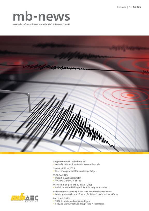 Titelseite der mb-news-Ausgabe 01-2025