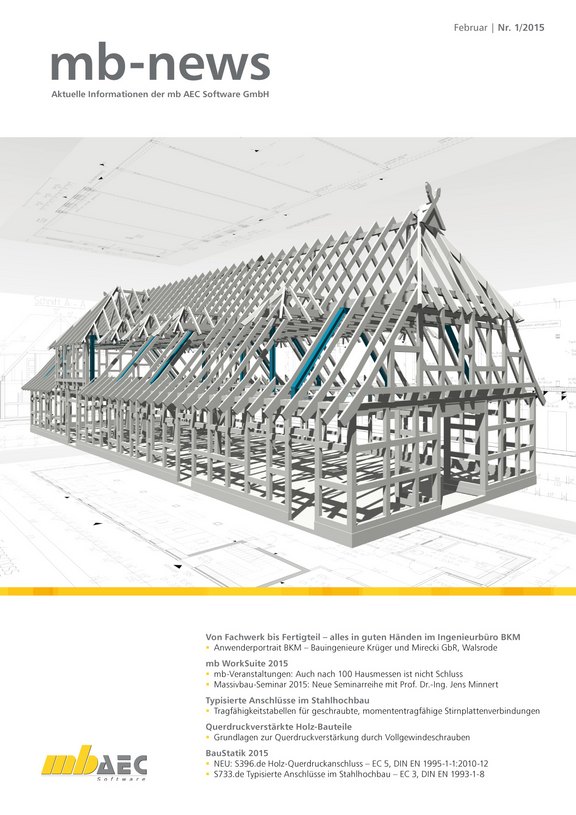 Titelseite der mb-news-Ausgabe 01-2015